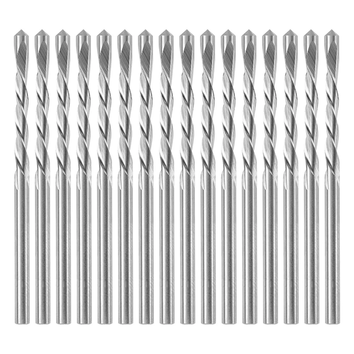 16Pcs 1/8 in Drywall Pilot Point Cutting Drill Bits For Spiral Saw
