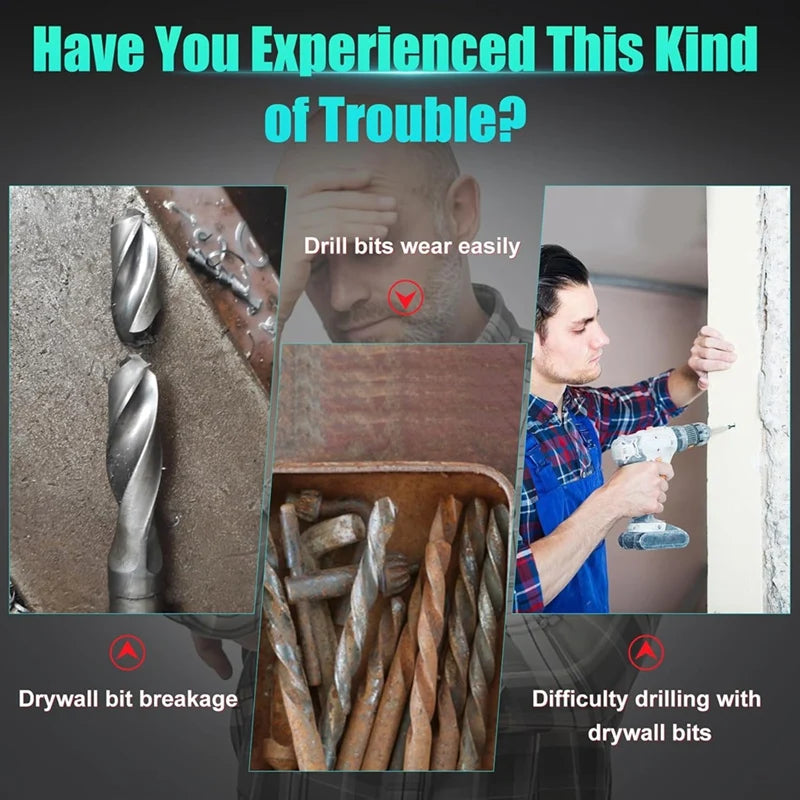 50Pcs 5/32 in Drywall Pilot Point Cutting Drill Bits For Spiral Saw