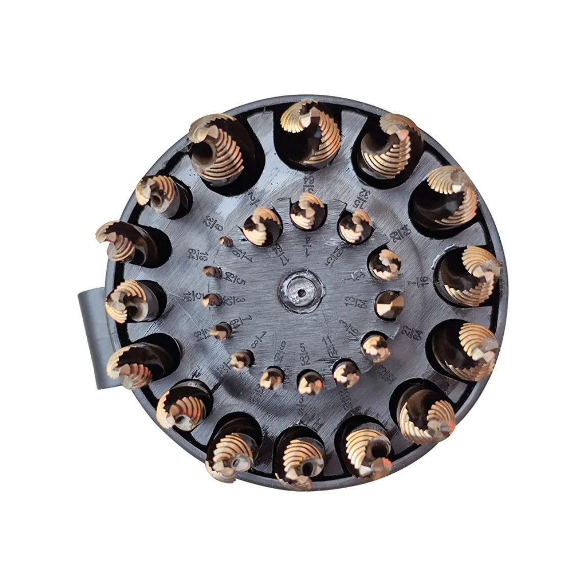 29Pcs 1/16-1/2 M35 Cobalt Stepped Point Drill Bit Set Gold Oxide in Round Case for Stainless Steel Hard Metal Acrylic HSS