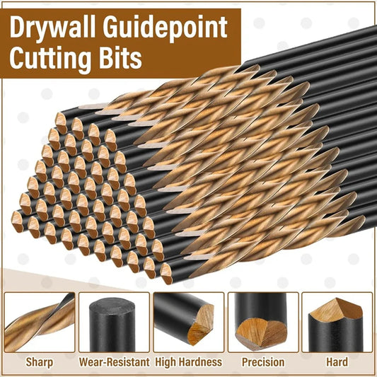50Pcs 5/32 in Drywall Pilot Point Cutting Drill Bits For Spiral Saw